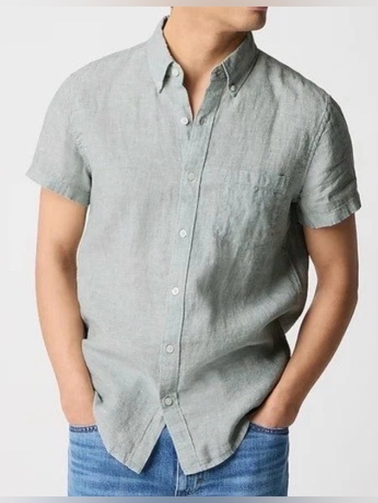 J. Crew Factory Other - NWT New JCrew Factory Short-sleeve linen-blend shirt